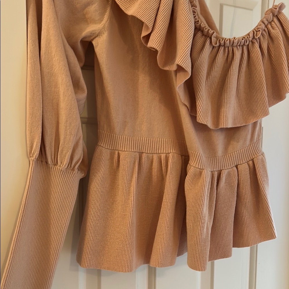 Ulla Johnson One-Shoulder Ruffle Top - Picture 6 of 6